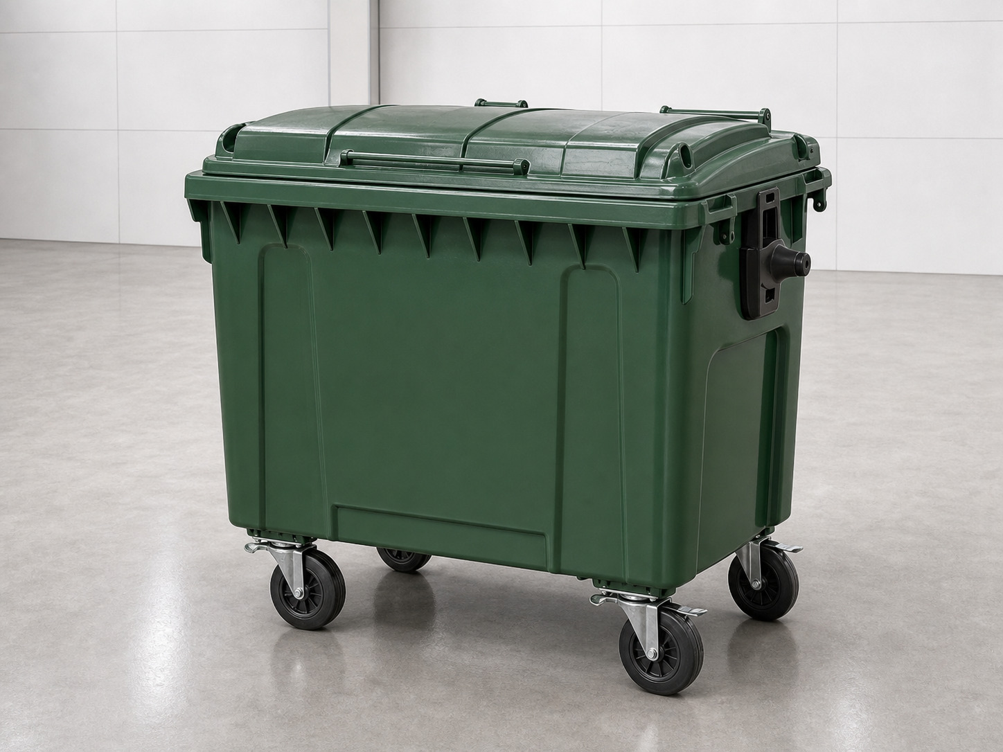 Wheeled municipal garbage container product image