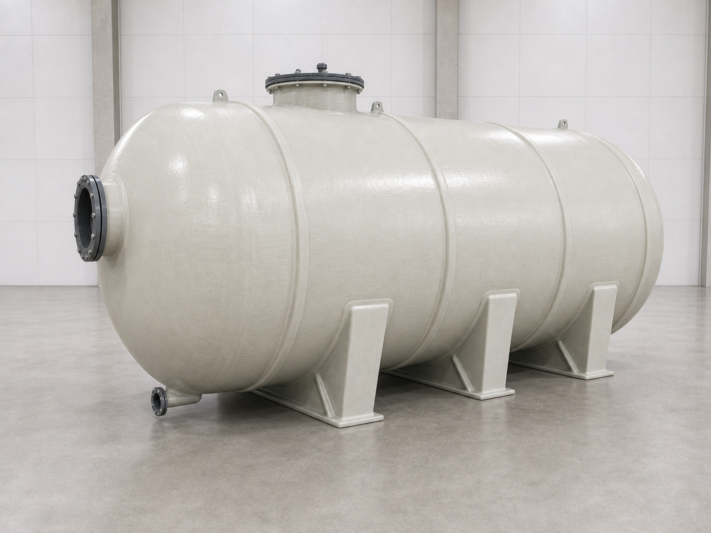 Horizontal FRP water storage tank product image