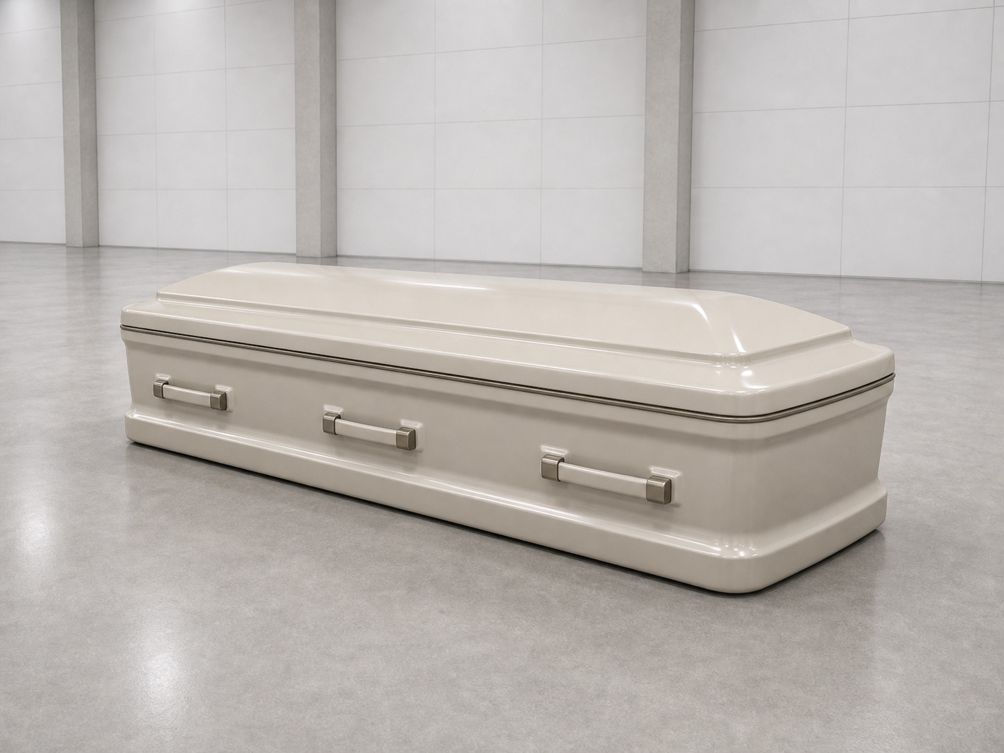 Light-colored composite coffin product image